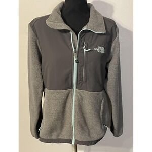 The North Face Polartec Jacket‎ Womens Large Gray Fleece Full Zip Hiking Walking